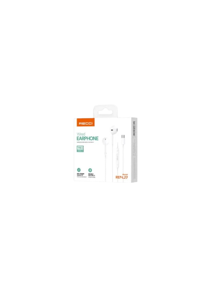RECCI REP-L27 HD SOUND WIRED EARPHONE (TYPE-C)