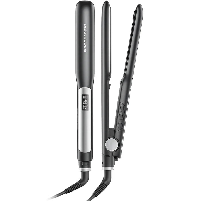 the Rush Brush X2 Keratin Pro Hair Straightener in Black and Gray finish available at XPRS.
