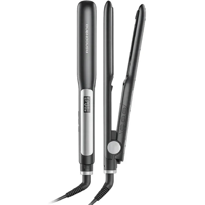 the Rush Brush X2 Keratin Pro Hair Straightener in Black and Gray finish available at XPRS.