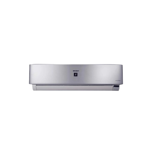 Front view of the Sharp Split Air Conditioner 3 HP Cool & Heat Inverter Plasmacluster in Silver AY-XP24UHE at XPRS.