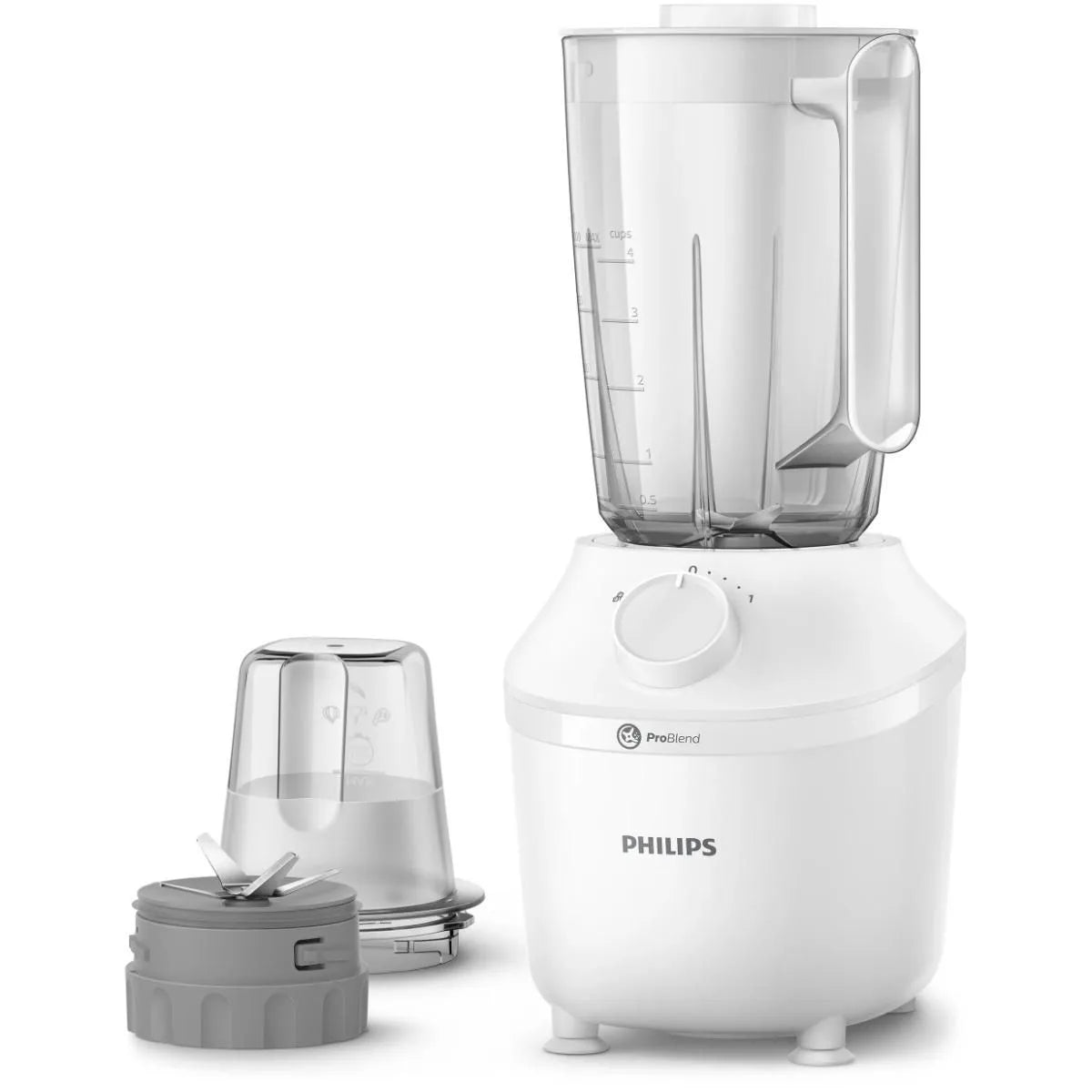 Philips 3000 Series Countertop Blender, 1 Liter, 450 Watt, White - HR2041/16