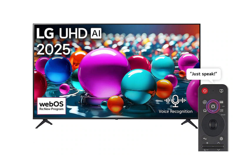 LG 75" UHD AI UA85 4K Smart TV AI Magic Remote HDR10 WebOS25 - 75UA85506LA