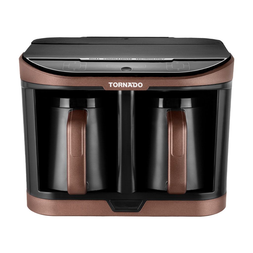 Tornado Automatic Turkish Coffee Maker 660ML - Brown x Black Water Tank - TCME-100D-PRO