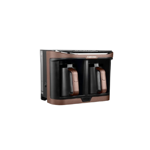 Angled profile of the Tornado 660ML Automatic Turkish Coffee Maker TCME-100D-PRO from XPRS Egypt.