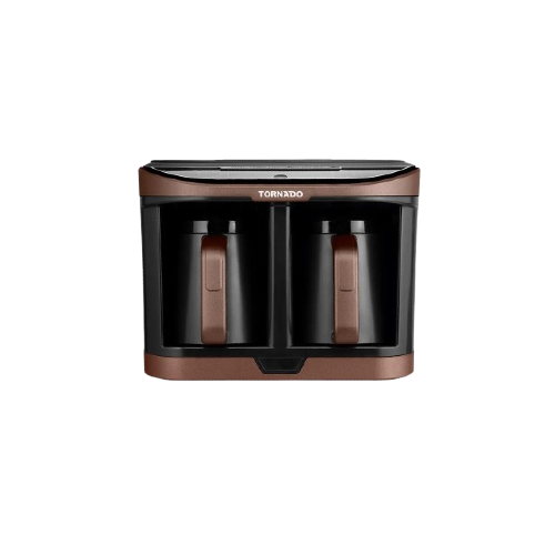 Front view of the Tornado Automatic Turkish Coffee Maker 660ML in Brown x Black TCME-100D-PRO at XPRS.