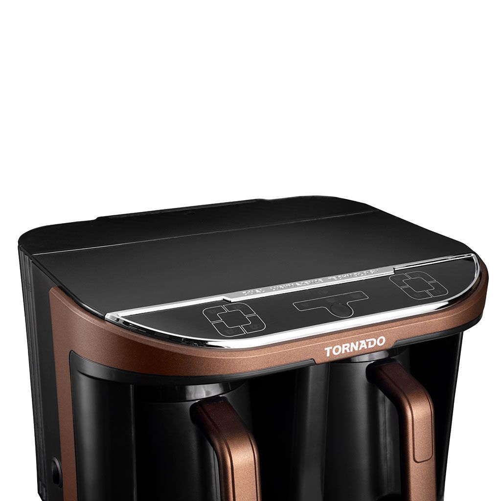 Tornado Automatic Turkish Coffee Maker 660ML - Brown x Black Water Tank - TCME-100D-PRO