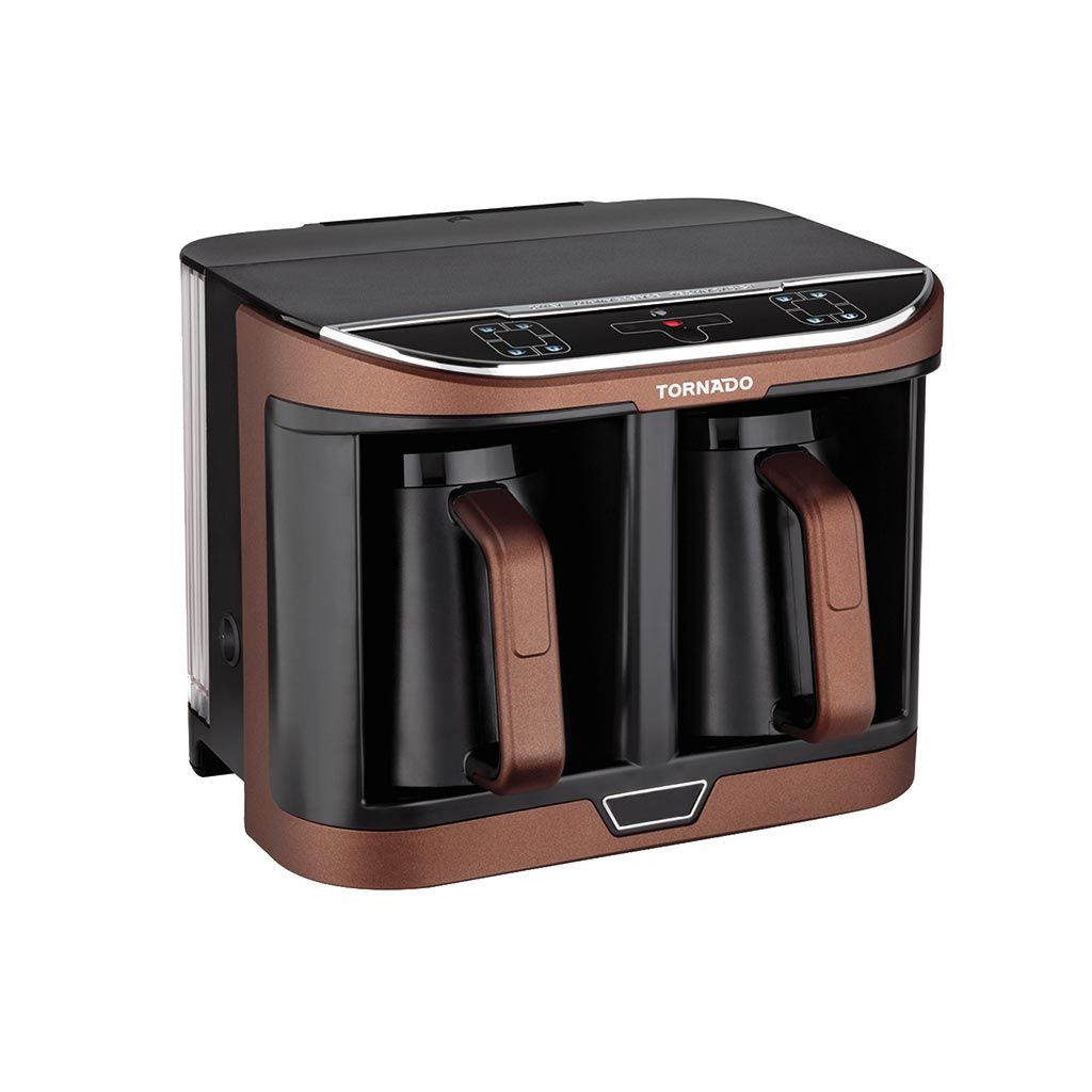 Tornado Automatic Turkish Coffee Maker 660ML - Brown x Black Water Tank - TCME-100D-PRO