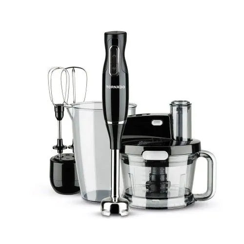 TORNADO Hand Blender 1000-Watt Food Processor Whisk Black THB-1000MK (Use this promo code "15OFFHA" to get 15% discount)