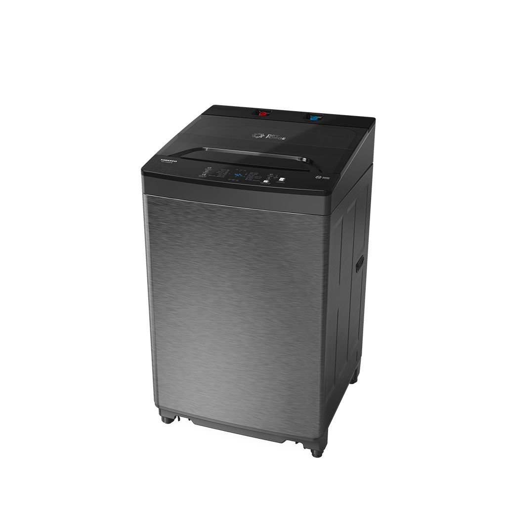 <tc>غسالة تورنادو سعة 8 كجم بمضخة، لون فضي داكن، موديل TWT-TLN08LDS</tc>