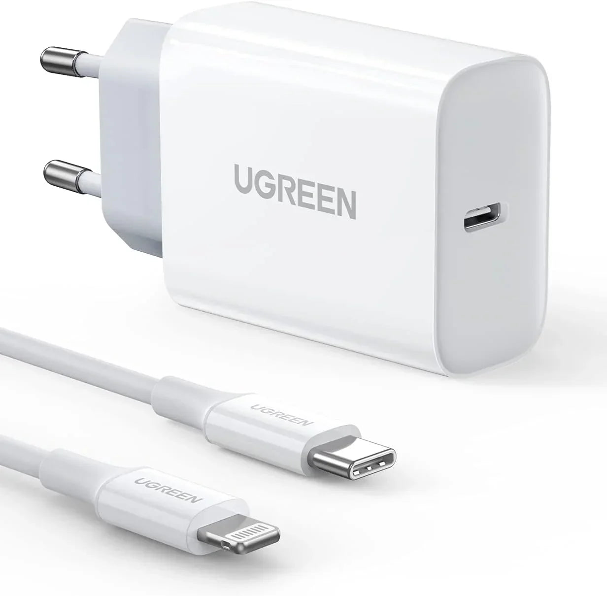 Ugreen 20W USB-C PD Fast Wall Charger EU - White