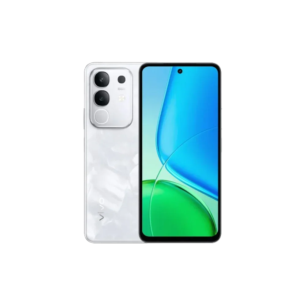 vivo y29 white front back view