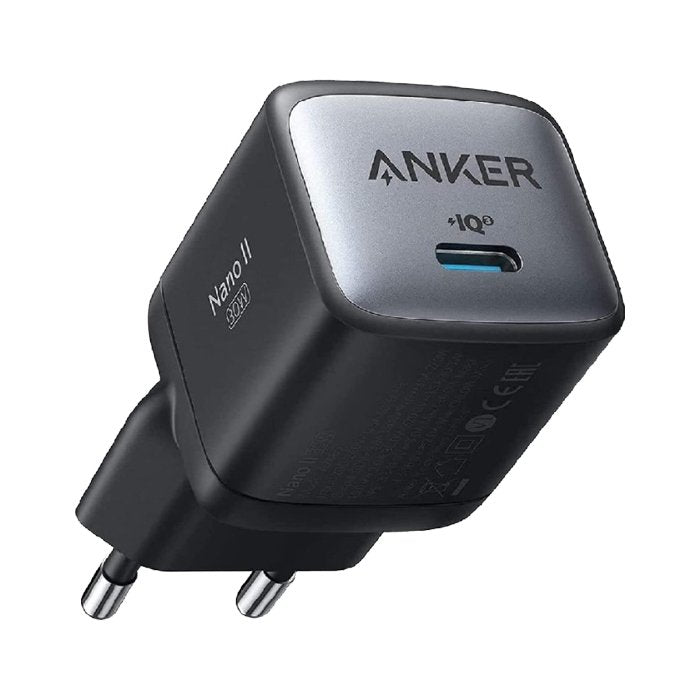Anker Nano II 30W USB C Charger,711 Charger GaN II Tech Fast Charging,Black