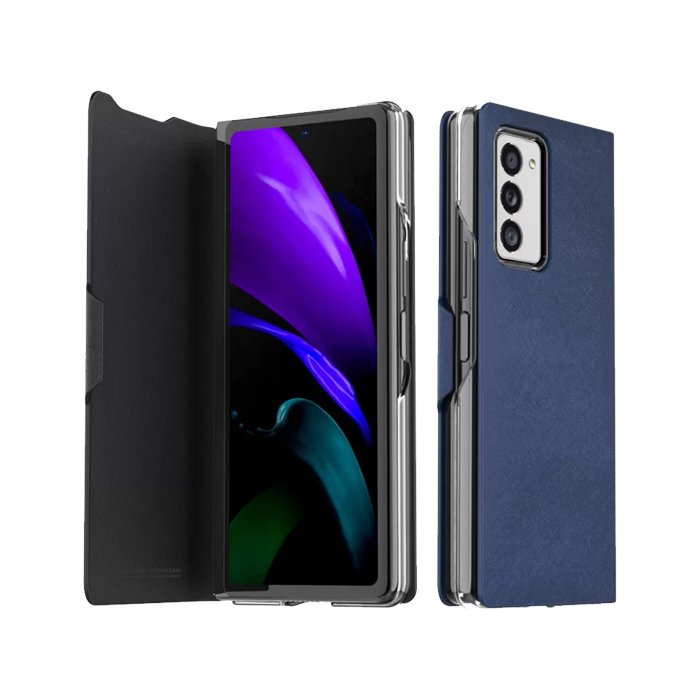 Araree GP-FFF926KDALK Bonnet Samsung Galaxy Z Fold 3 Wallet Stand Case - Ash Blue - XPRS