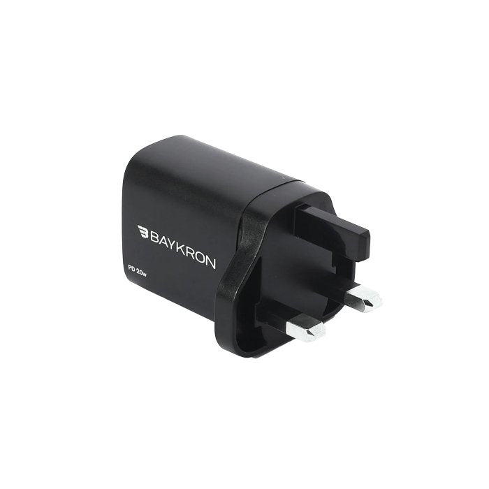 Baykron 20W Portable Wall Charger with PD USB-C - Black - XPRS