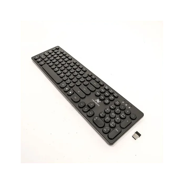 L'avvento 2.4G Wireless Keyboard, US+Arabic layout, Injection, Black XPRS