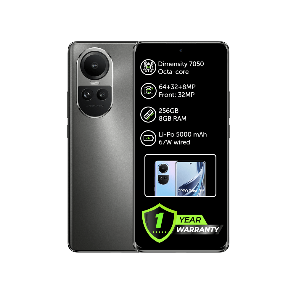 Oppo Reno10 5G 8GB 256GB (1 Year Warranty) - XPRS
