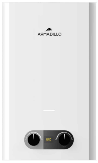 Armadillo Gas Water Heater 6 Litre White