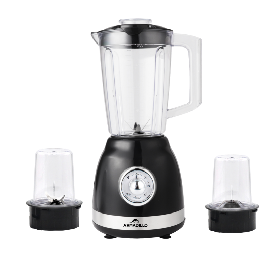 Armadillo Blender with 2 Grinders 400W Black