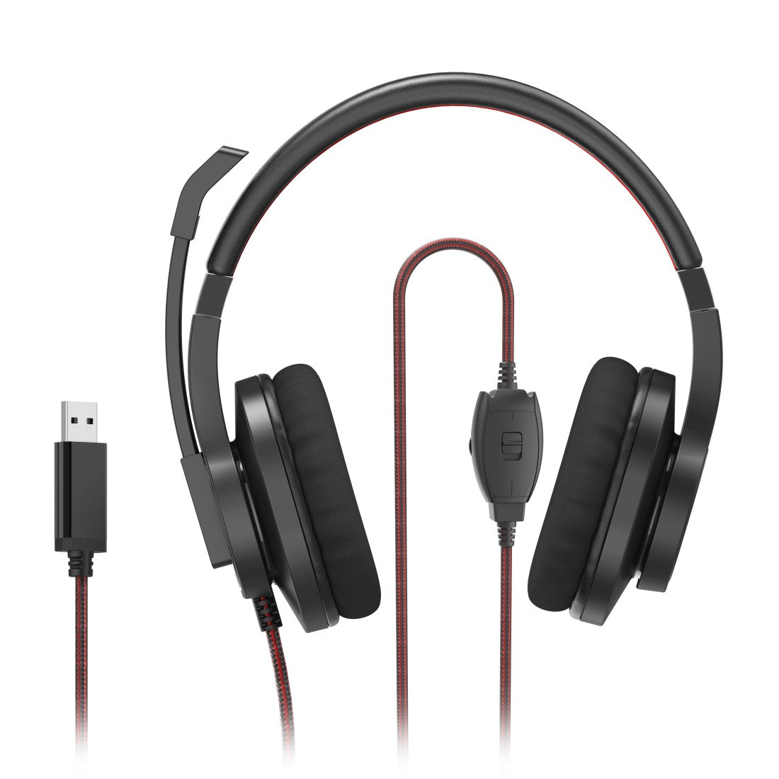 hama HS-USB400 PC Office Headset - Black