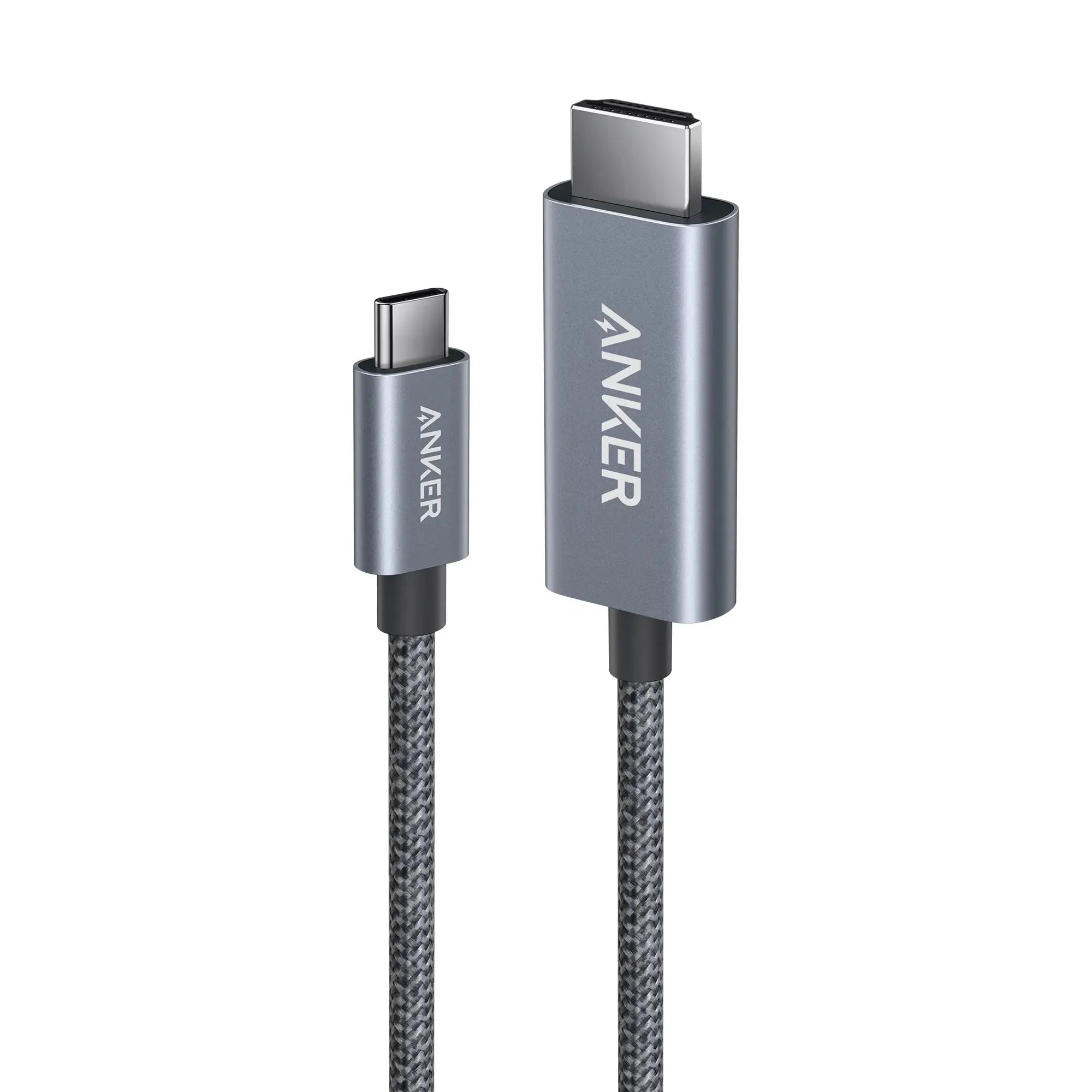 Anker Nano USB C to HDMI Cable 6ft 4K@60Hz Ultra-Fast Braided Nylon Adapter Cable - Black