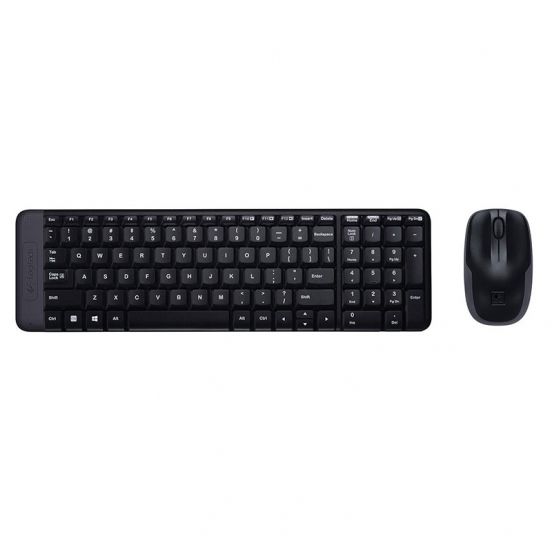 Logitech MK220 Wireless Keyboard and Mouse Combo - Black