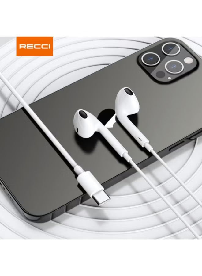 RECCI REP-L27 HD SOUND WIRED EARPHONE (TYPE-C)