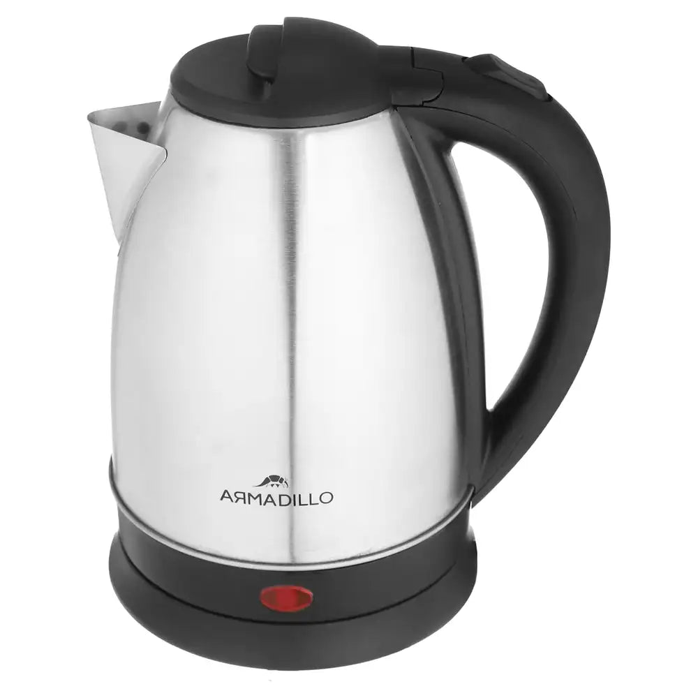 Armadillo KTL-BK-0002 Electric Kettle, 1500 Watt, 2 Liter - Silver