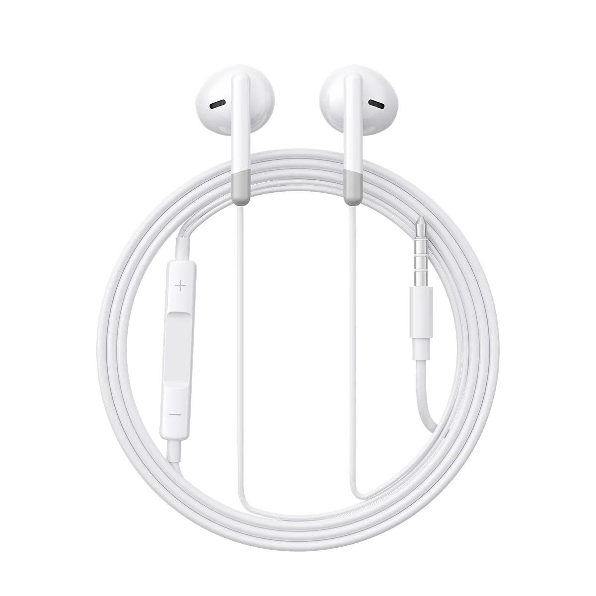 JOYROOM JR-EW01 Wired Series Half In-Ear Wired Earphones - White
