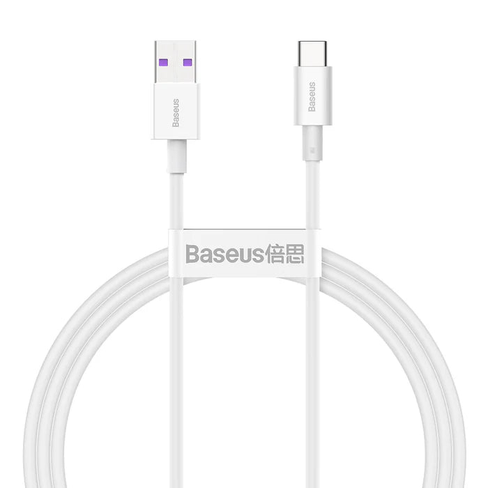 <tc>كابل شحن وبيانات Baseus Superior Series 66 واط USB-A إلى USB-C بطول 1 متر</tc>