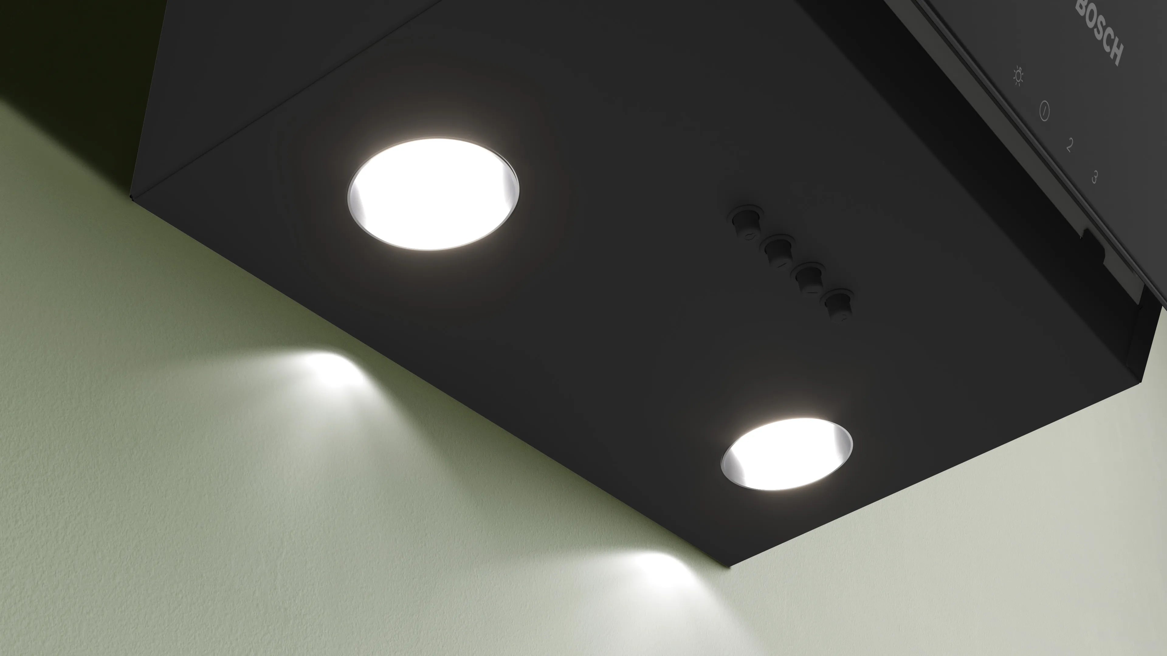 Bosch built-in wall hood 60 cm black glass DWK63PJ61T