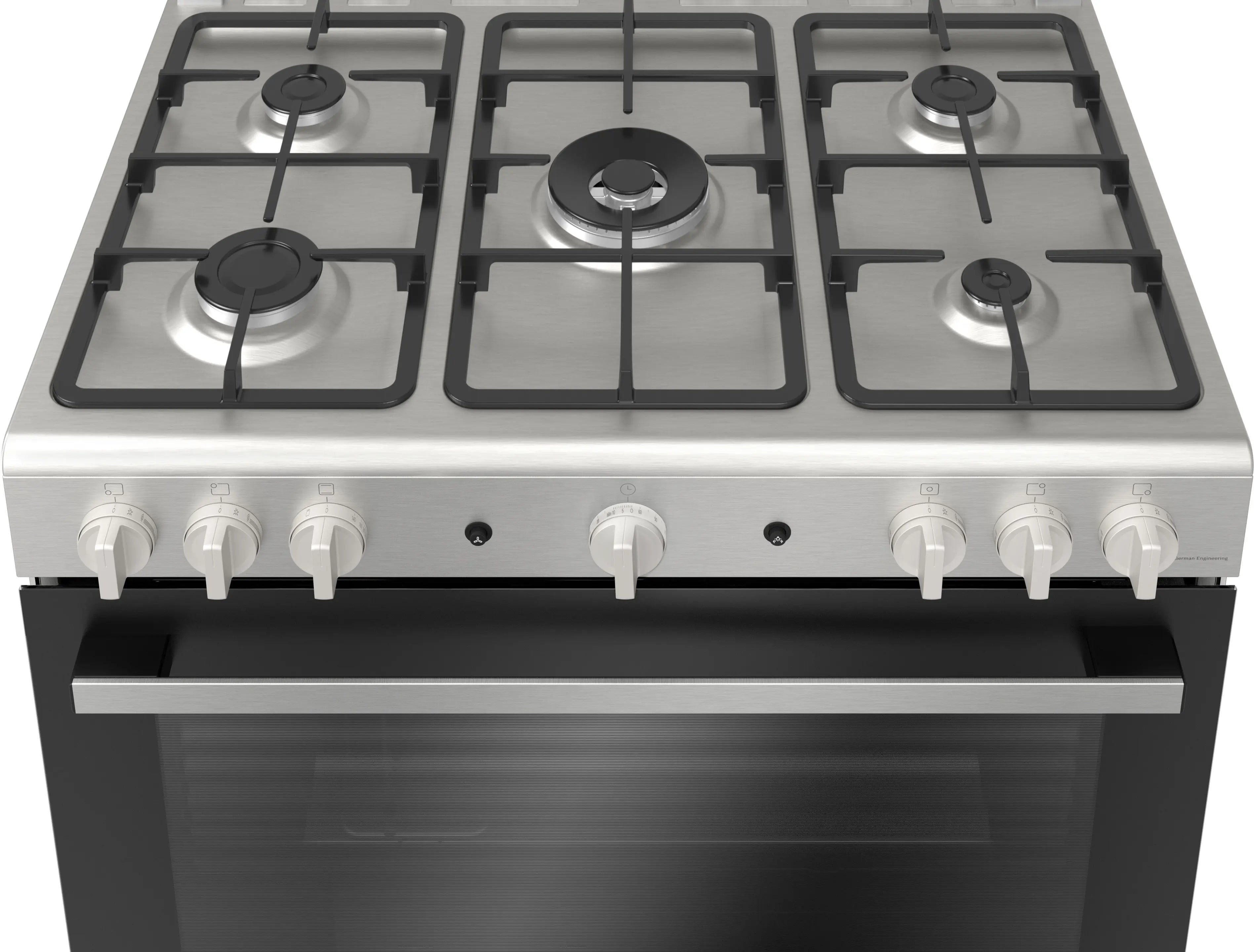 <tc>بوش بوتاجاز غاز 90 × 60 سم 5 شعلات – ستانلس ستيل مع إيمايل (موديل: HGV1F8Y50S)</tc>