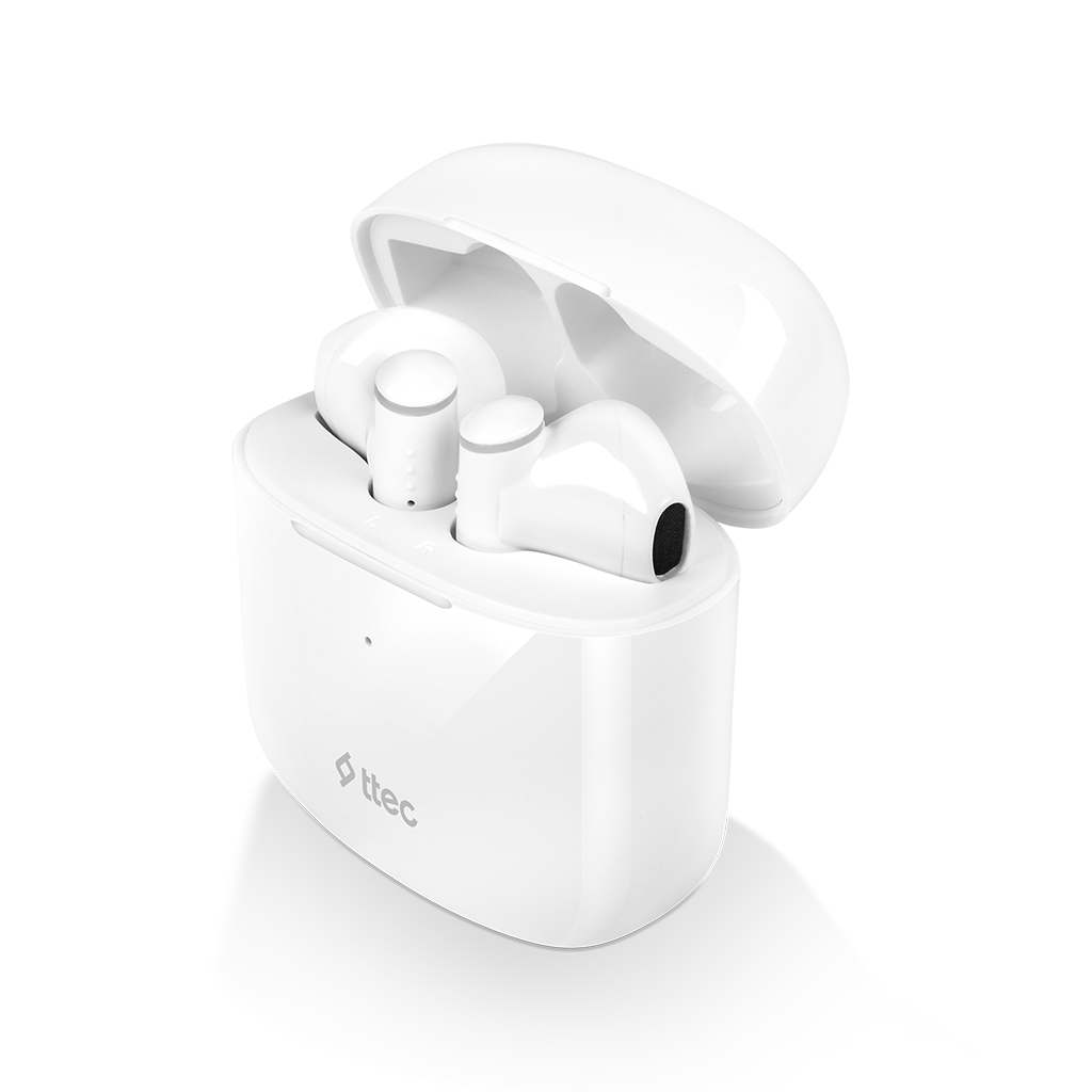 ttec AirBeat™ Lite 2 True Wireless Bluetooth Headset - White