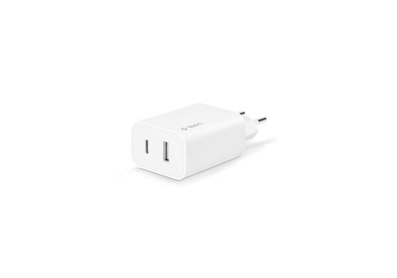 ttec SmartCharger™ Duo PD USB C/A 32W Travel Charger - White