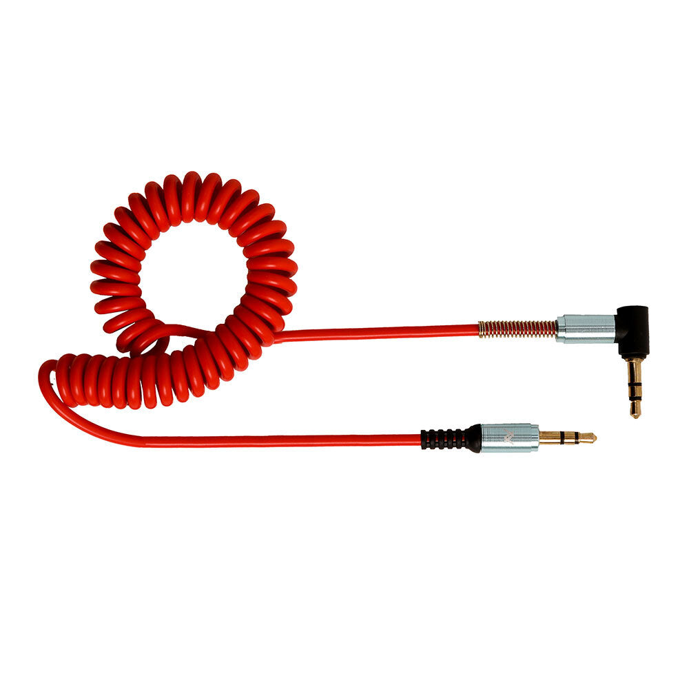 L'avvento (MP327) AUX Coiled Audio Cable - Red