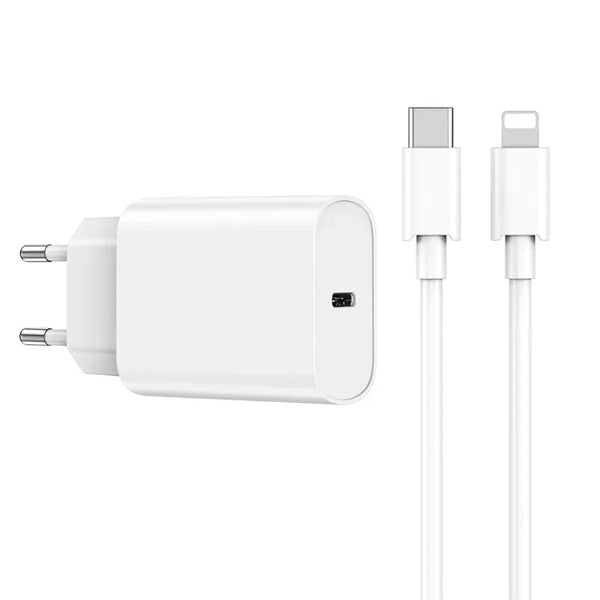 <tc>شاحن حائط Wiwu بمنفذ USB أحادي PD بقوة 20 وات - أبيض</tc>