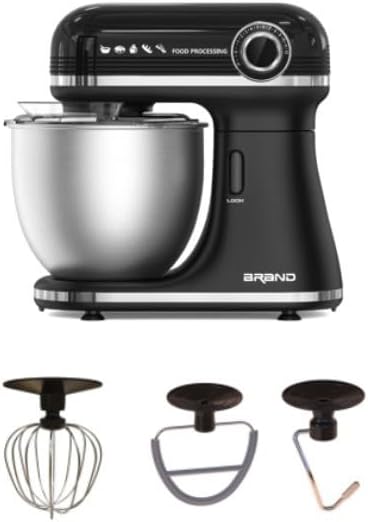 Pluto Stand Mixer 1500W 12 Speeds 7 Litre Capacity - Stainless Steel  - PL-KM15007
