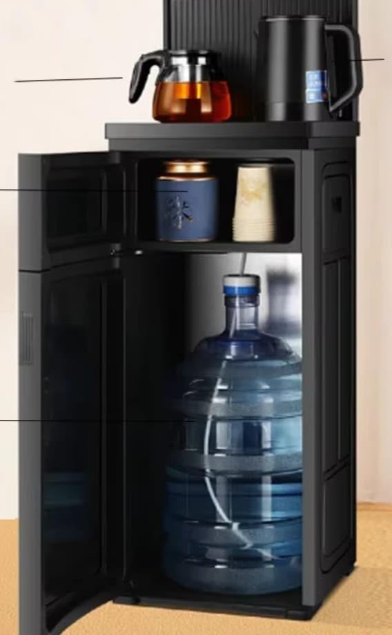 C-Max Smart Water Dispenser with Digital Touch Panel Tea Maker, Electric Kettle Bottom Loading Design, Black