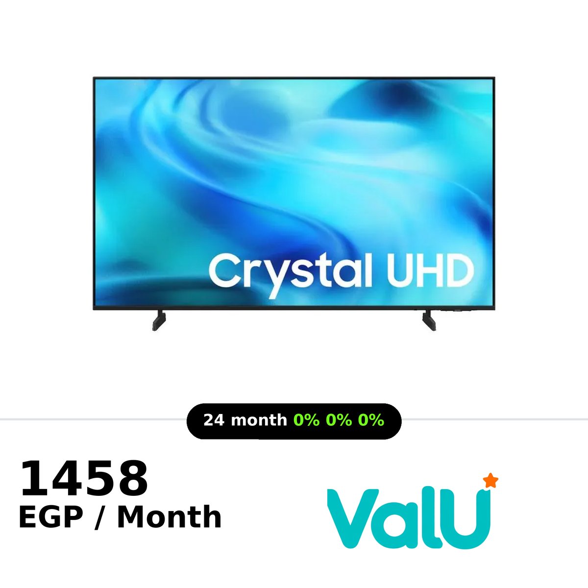 Samsung  65" Crystal UHD U8000H 4K Smart TV Built-in Receiver - 65U8000H