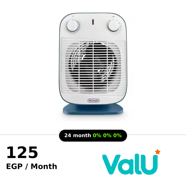 Delonghi Fan Heater 2000W Easily Manage Power Settings and Temperature - HFS50B20