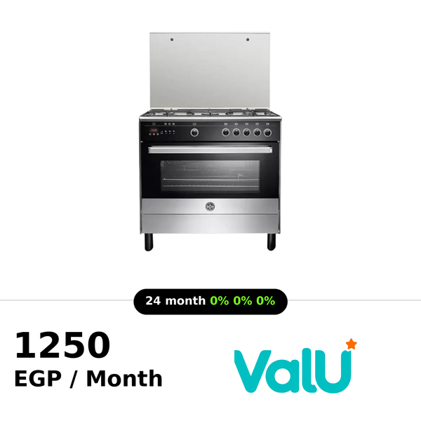 La Germania Freestanding Cooker 90 x 60 cm 5 Gas Burners with Fan - 9M10G4A1X4AWW