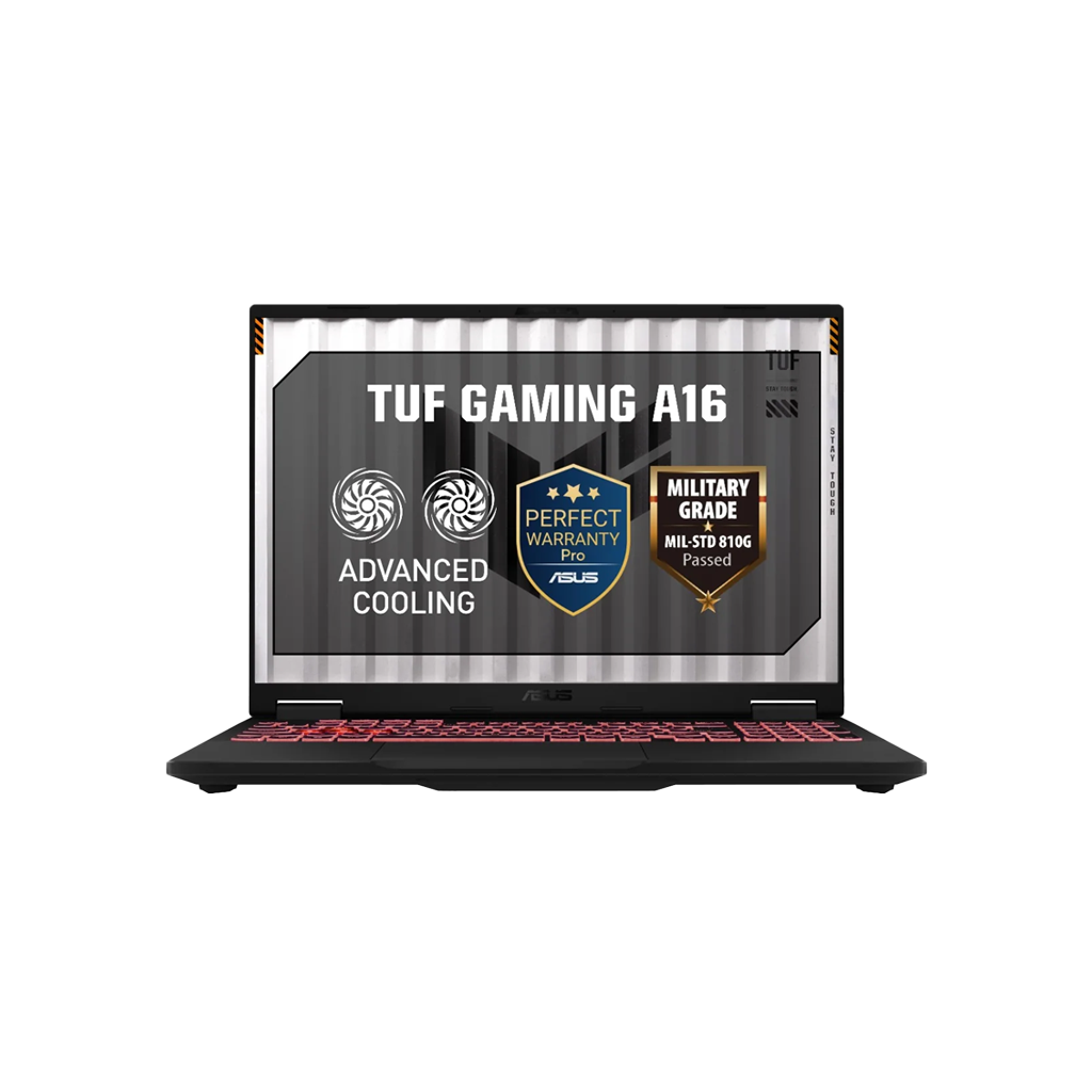 <tc>لابتوب اسوس تي يو اف جيمينج FA608PP-RV965W  A16شاشة 16 بوصة FHD+ بمعدل تحديث 165Hz مع معالجAMD رايزن9 8940HX  ورامات 16جيجا DDR5 وهارد 512جيجابايت SSD وكرت شاشة انفديا جي فوري ار تي اكس5070 سعة 8جيجا - نظام ويندوز11</tc>