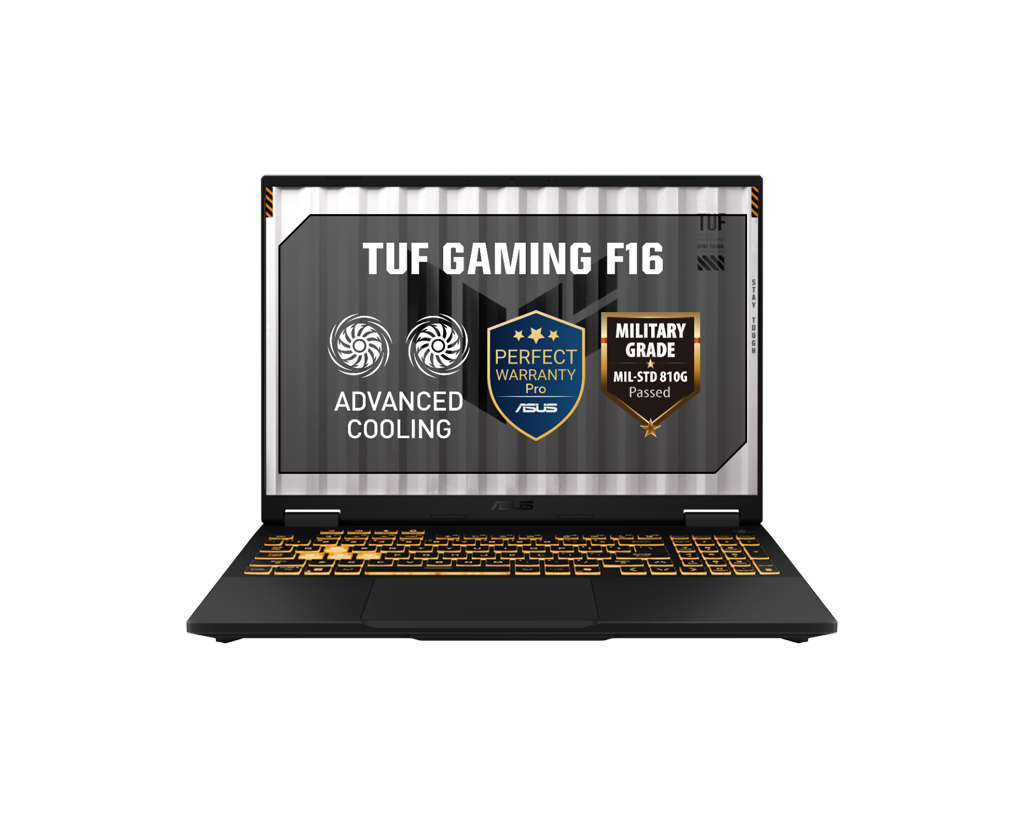 ASUS TUF Gaming F16 (FX608JHR-RV057W) Intel Core i7-14650HX, 16GB RAM, 512GB SSD, RTX 5050-8GB, 16" 165Hz Display, Win11 H