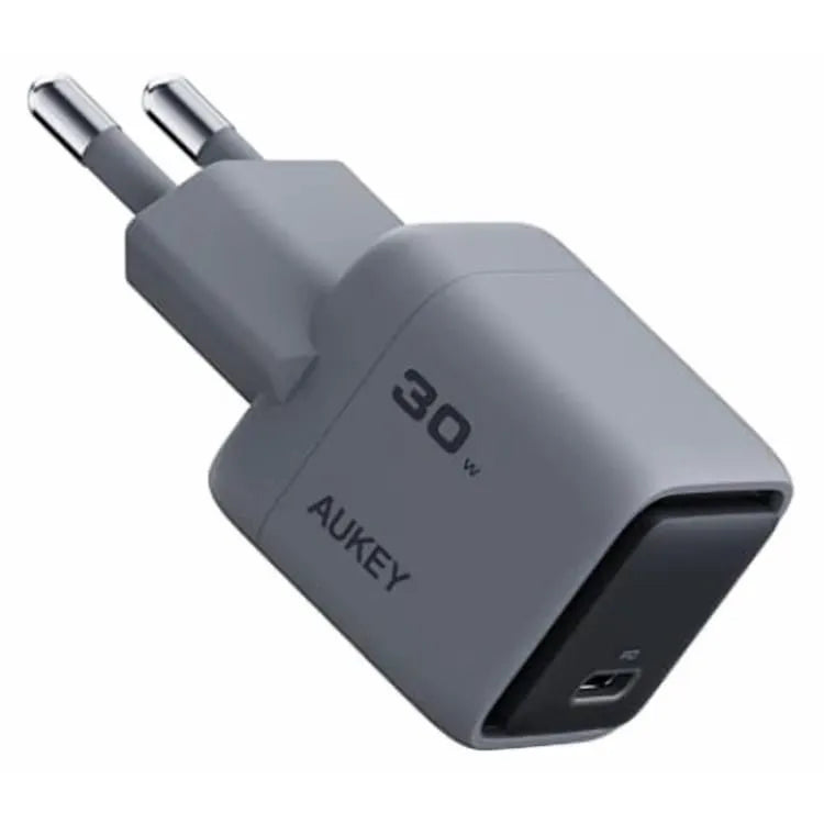 AUKEY Comet USB-C Adapter, 30 Watt, Grey - PA-C1-GY