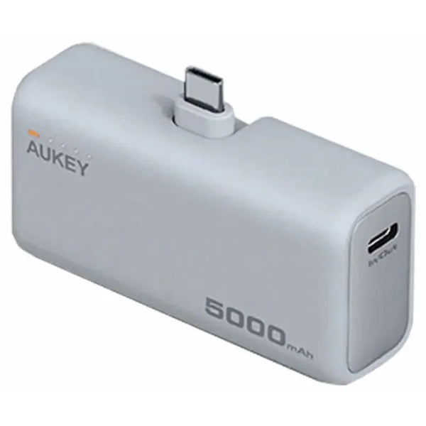 <tc>باور بنك سلكي AUKEY Spark Mini، سعة 5000 مللي أمبير في الساعة، منفذ واحد، USB-C، لون أبيض - PB-Y59-WH</tc>