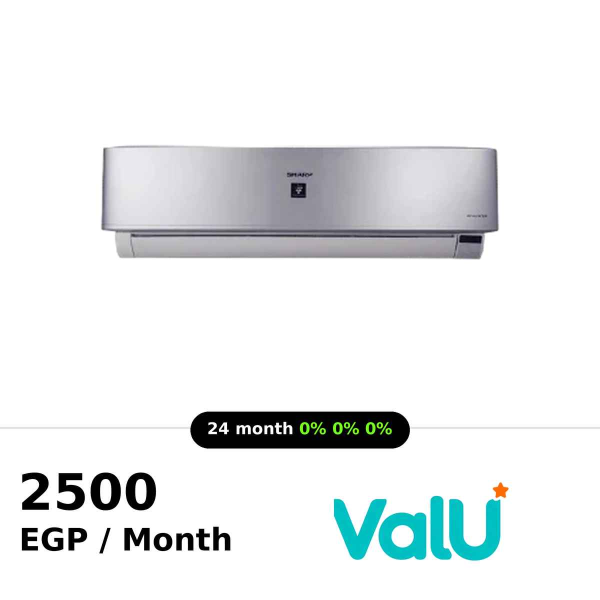 Sharp Split Air Conditioner 3 HP Cool & Heat Inverter Digital Plasmacluster - Silver - AY-XP24UHE ( AC-7099 )