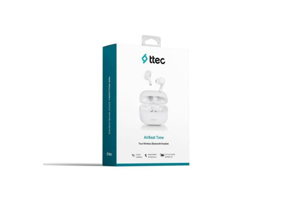 ttec AirBeat Tone™ Wireless Bluetooth Headset - White