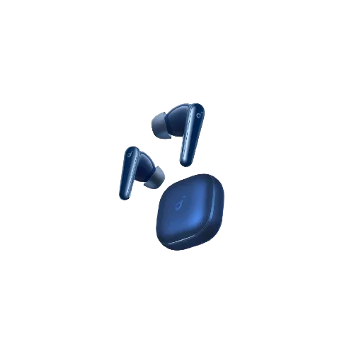 Anker Soundcore Liberty 5 blue wireless earbuds with charging case, sleek design for music and calls