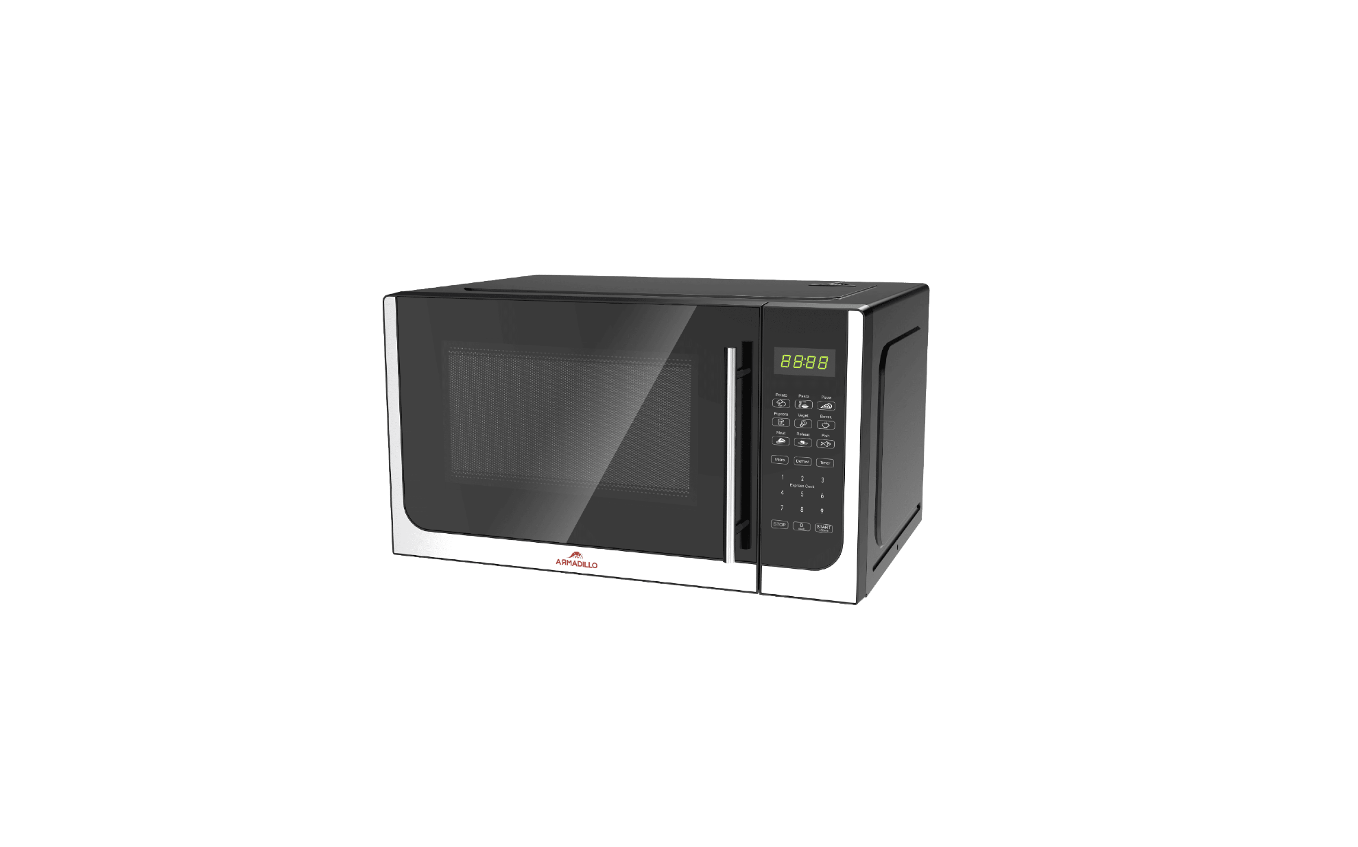 <tc>ميكروويف أرْماديلو رقمي بسعة 30 لتر، بقوة 950-1320 واط – لون فضي</tc>
