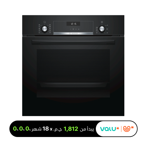 <tc>بوش فرن كهربائي مدمج 60 سم سعة 66 لتر – أسود (موديل: HBJ558YB0Q)</tc>