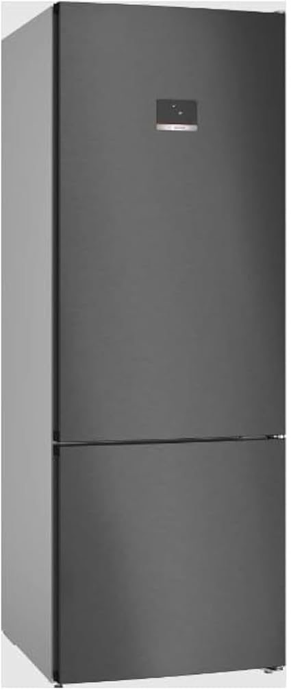 Bosch Series 4 free-standing fridge-freezer with freezer at bottom 193 x 70 cm Black stainless steel - Net Capacity 505 liter, KGN56CX30U (touch control)